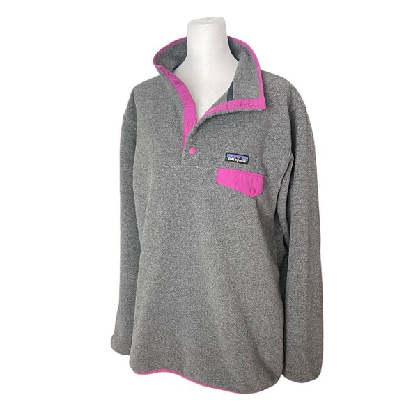 Patagonia Synchilla XL Lightweight Snap T Fleece Pullover Jacket Gray - Picture 6 of 10